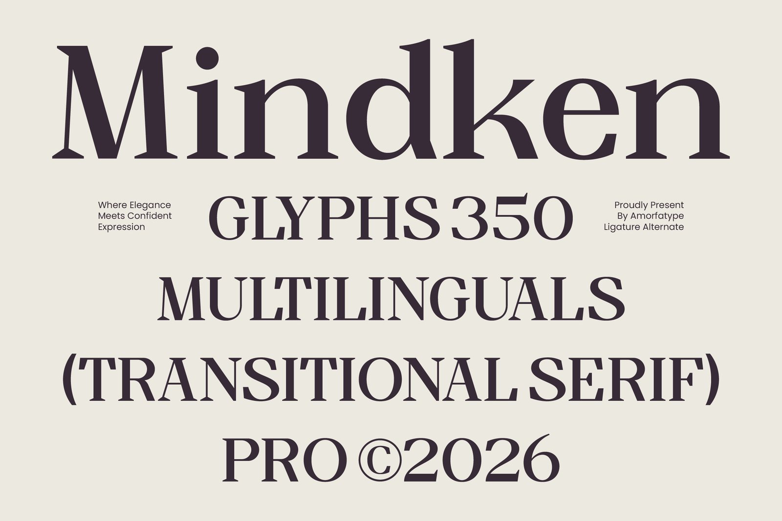 Mindken Transitional Serif Font