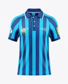 Men's Raglan Polo Shirt Mockup - Front View