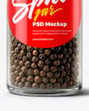 Spice Jar with Whole Black Pepper Mockup