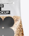 Transparent Package with Buckwheat Mockup