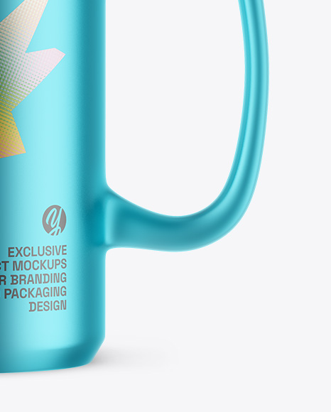 Matte Metallic Mug Mockup