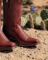 Pair of Women's Cowboy Boots Mockup