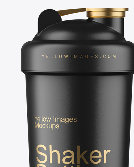 Matte Shaker Bottle Mockup