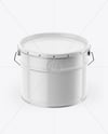 Glossy Tin Can W Metallic Handle Mockup