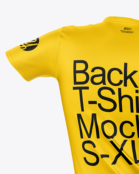 Crew Neck T-Shirt Mockup - Back View