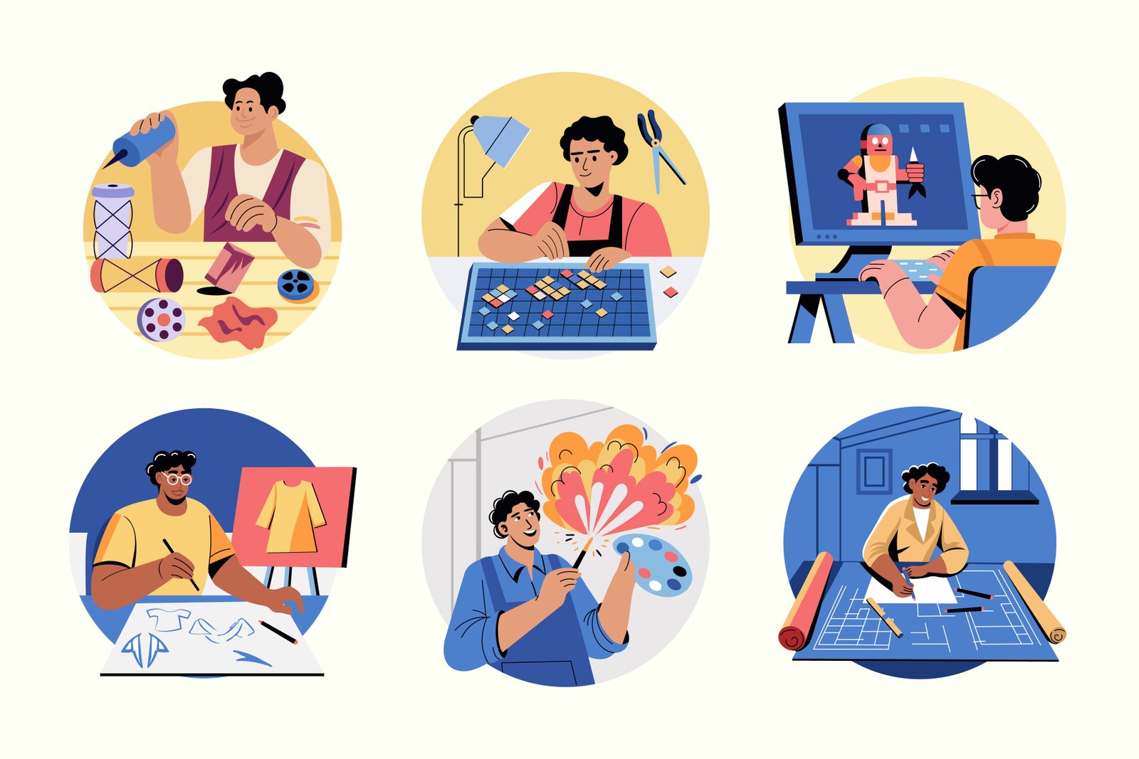 Creative Design Illustration Set