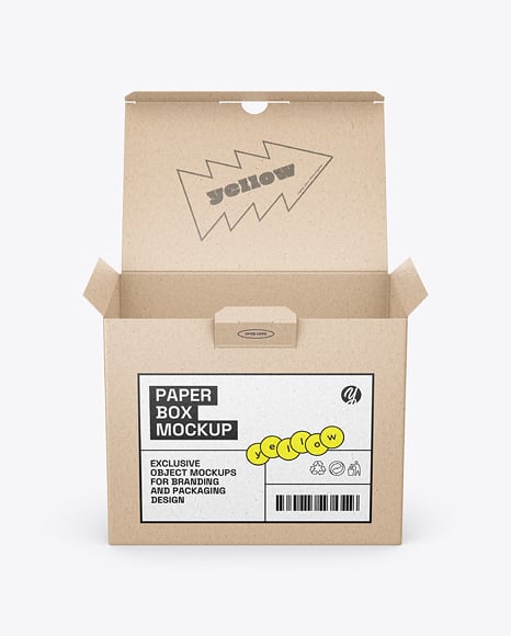 Kraft Paper Box Mockup