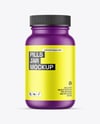 Matte Plastic Pill Jar Mockup