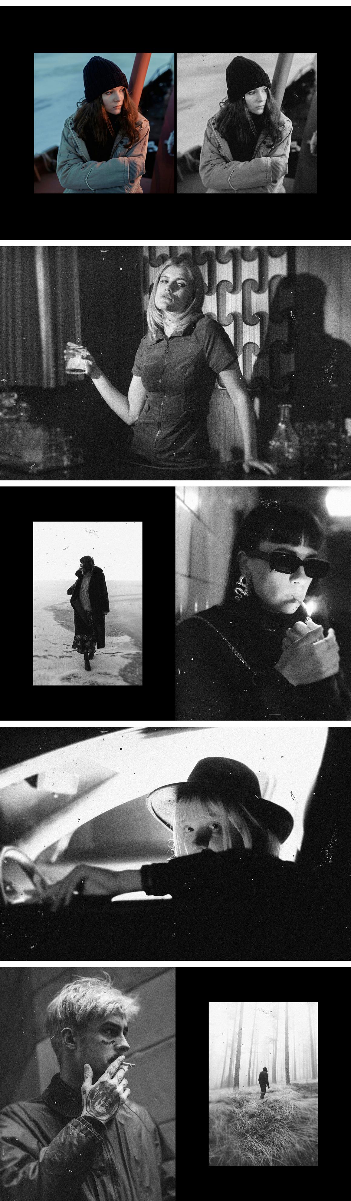 Noir Cinematic Photo Effect