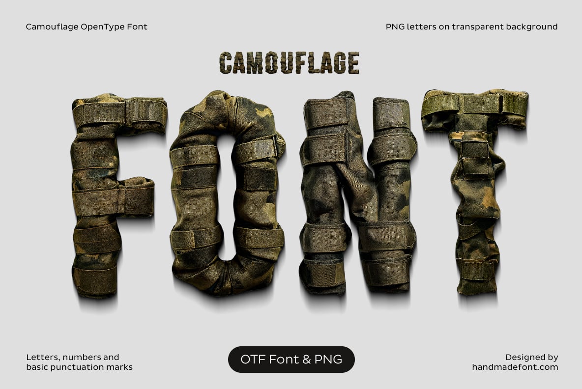Camouflage Font