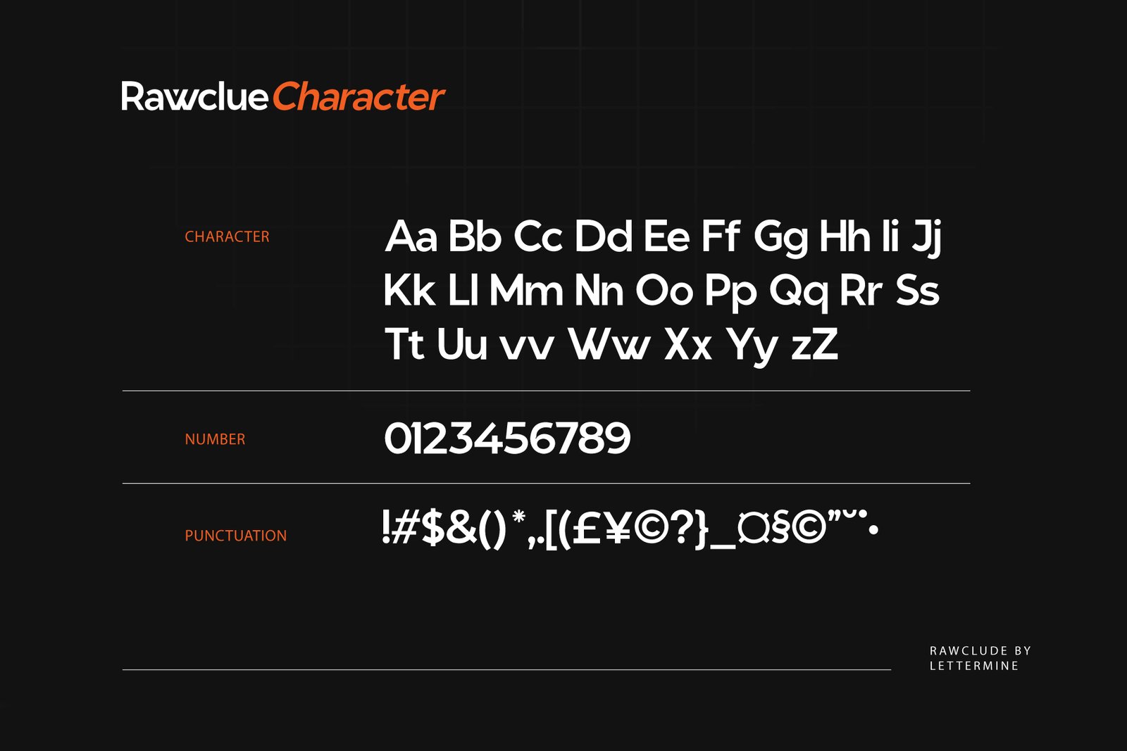 Rawclue - Modern Sans Serif