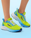 Running Shoes on Women's Legs Mockup