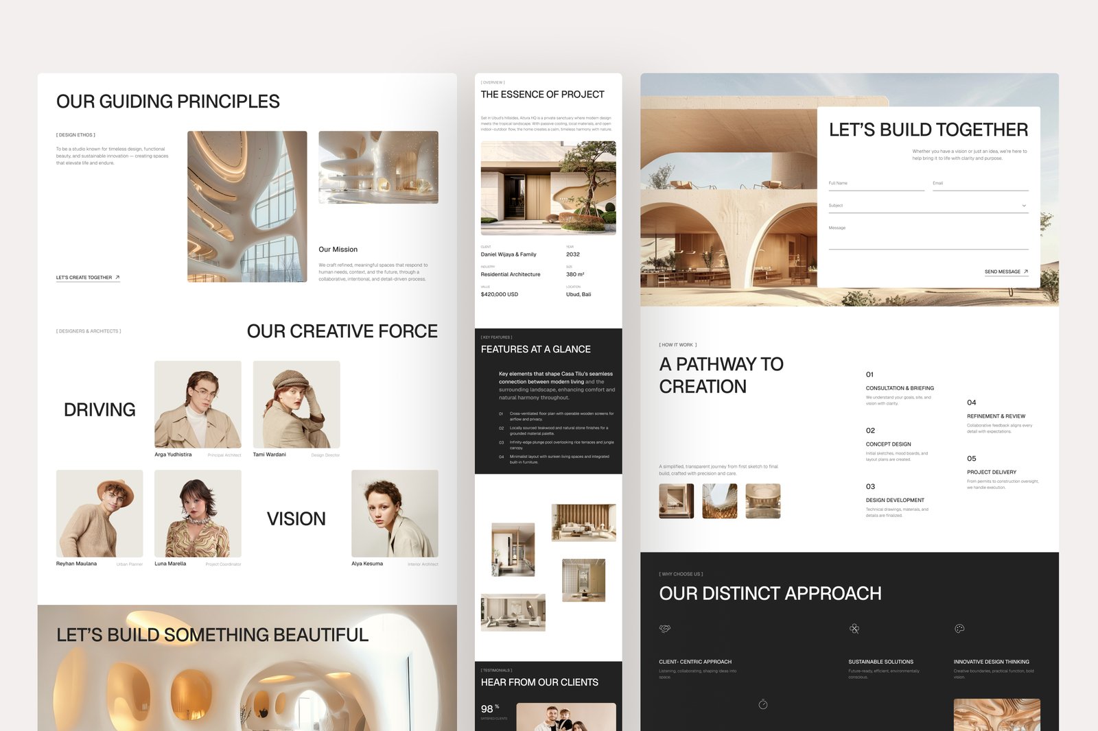 Runique – Architecture Firm Website UI Figma Template