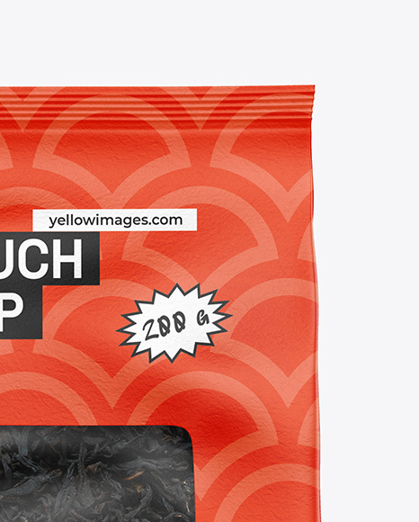 Paper Pouch w/ Dry Black Tea Mockup