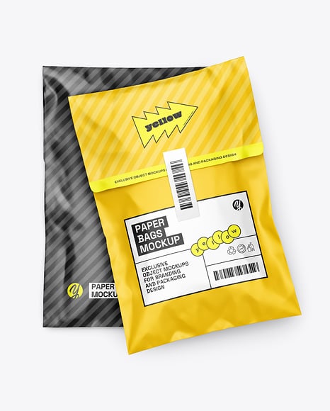 Paper Mailing Bags Mockup