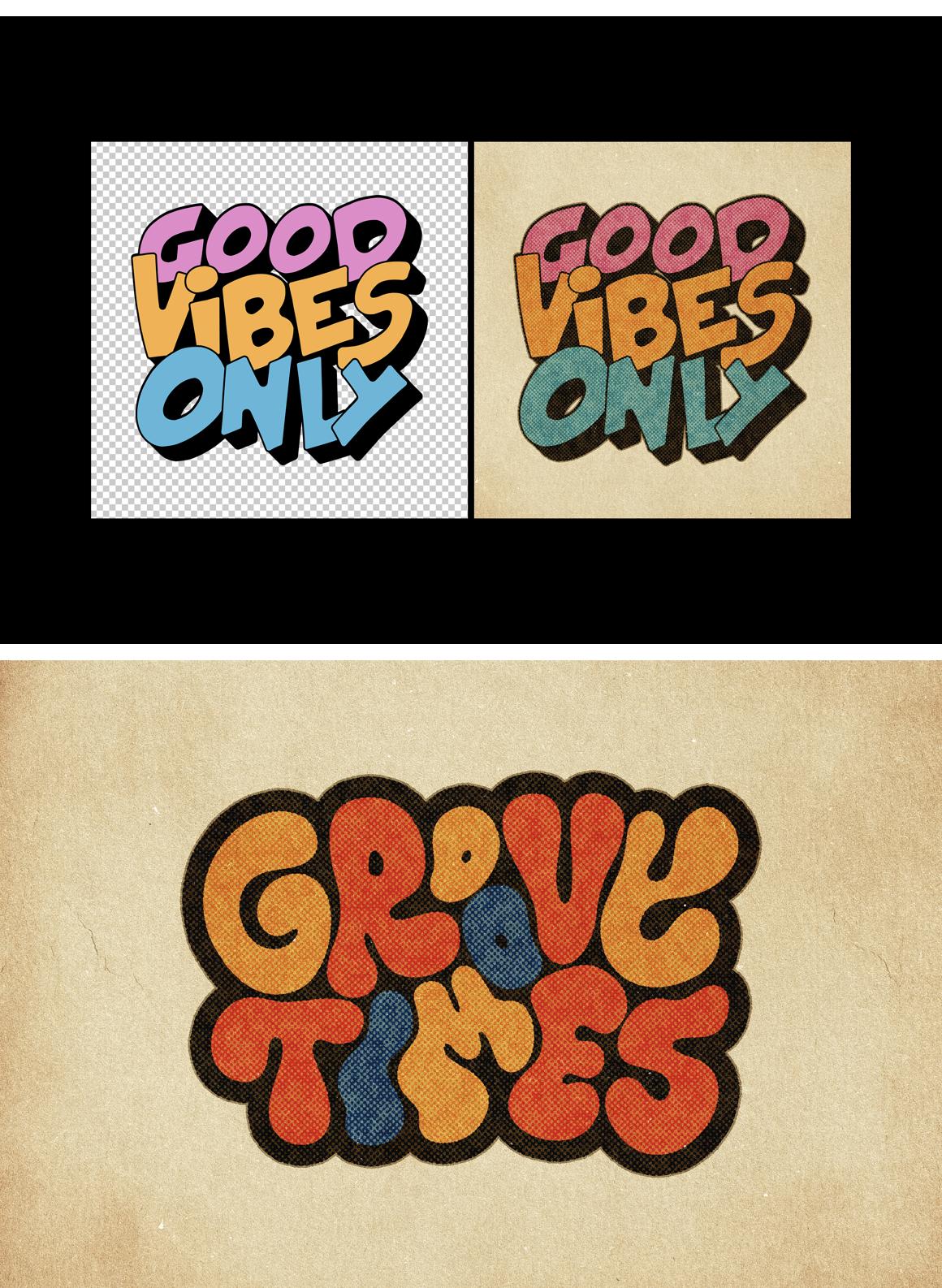 Retro Printing Text &amp; Logo Effect