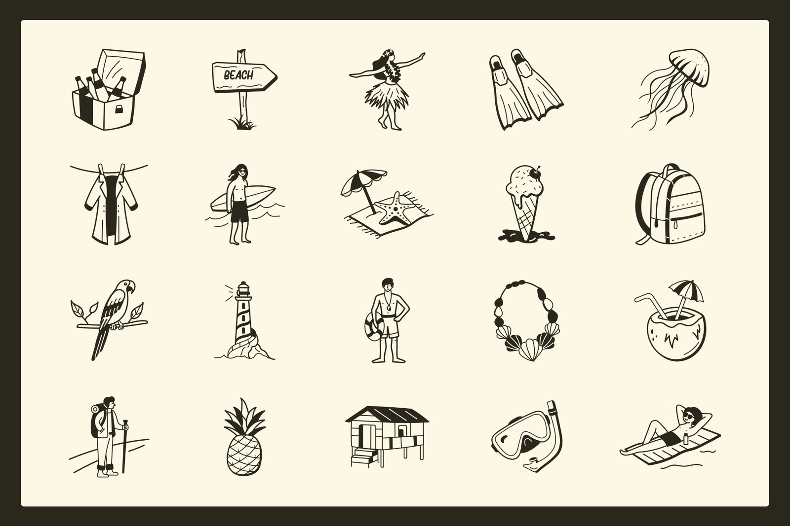 Summer and Vacation Doodles