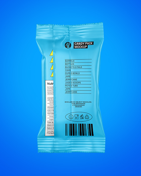 Matte Candy Pack Mockup - Back view