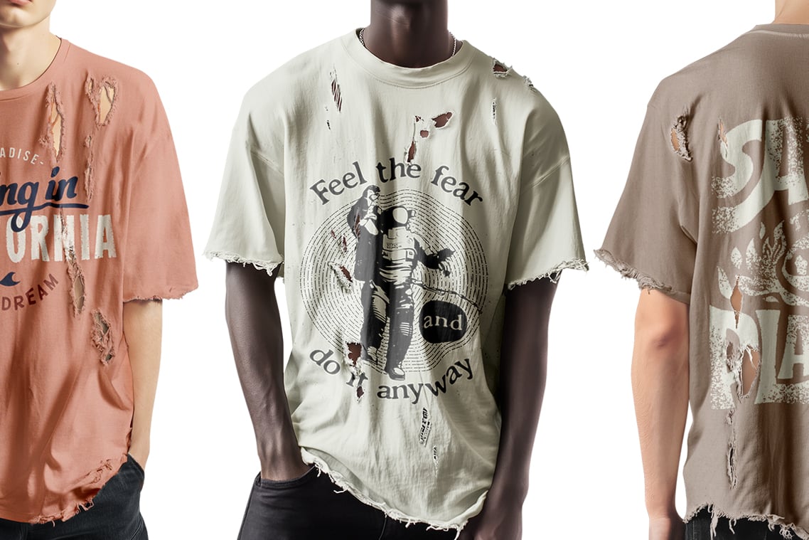 Torn T-shirt Mockups