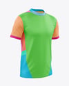 Round Collar Soccer Jersey Mockup