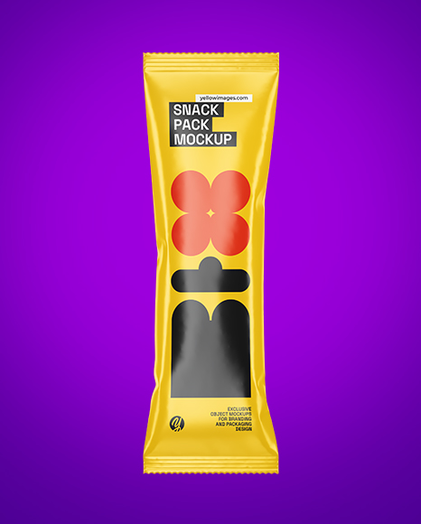 Glossy Snack Pack Mockup