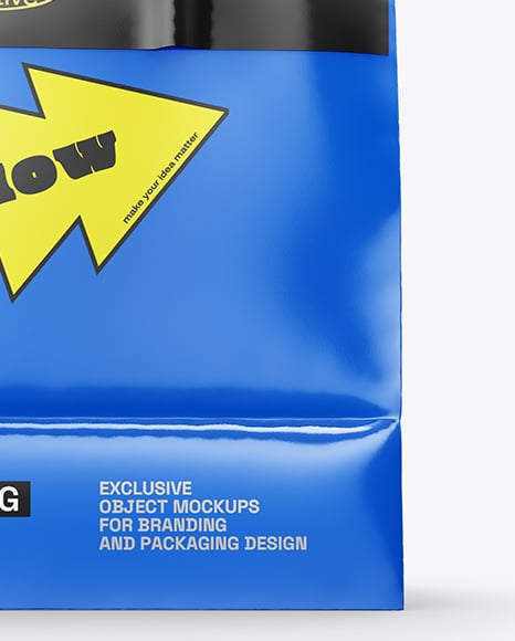 Glossy Paper Bag Mockup