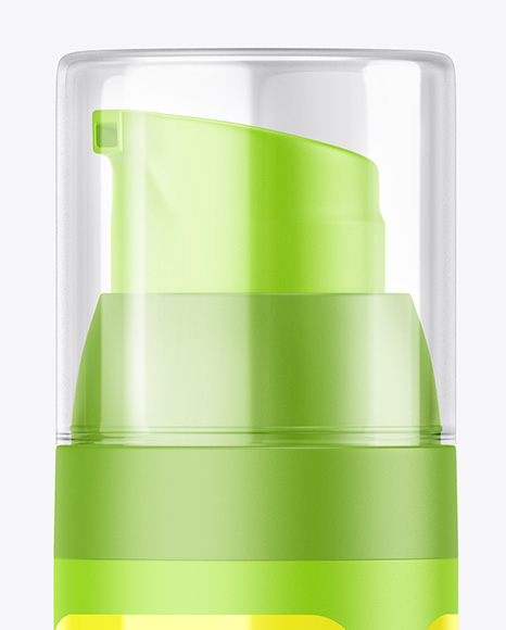 Cosmetic Bottle with Pump Mockup