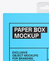 Matte Paper Box w/ Hang Tab Mockup
