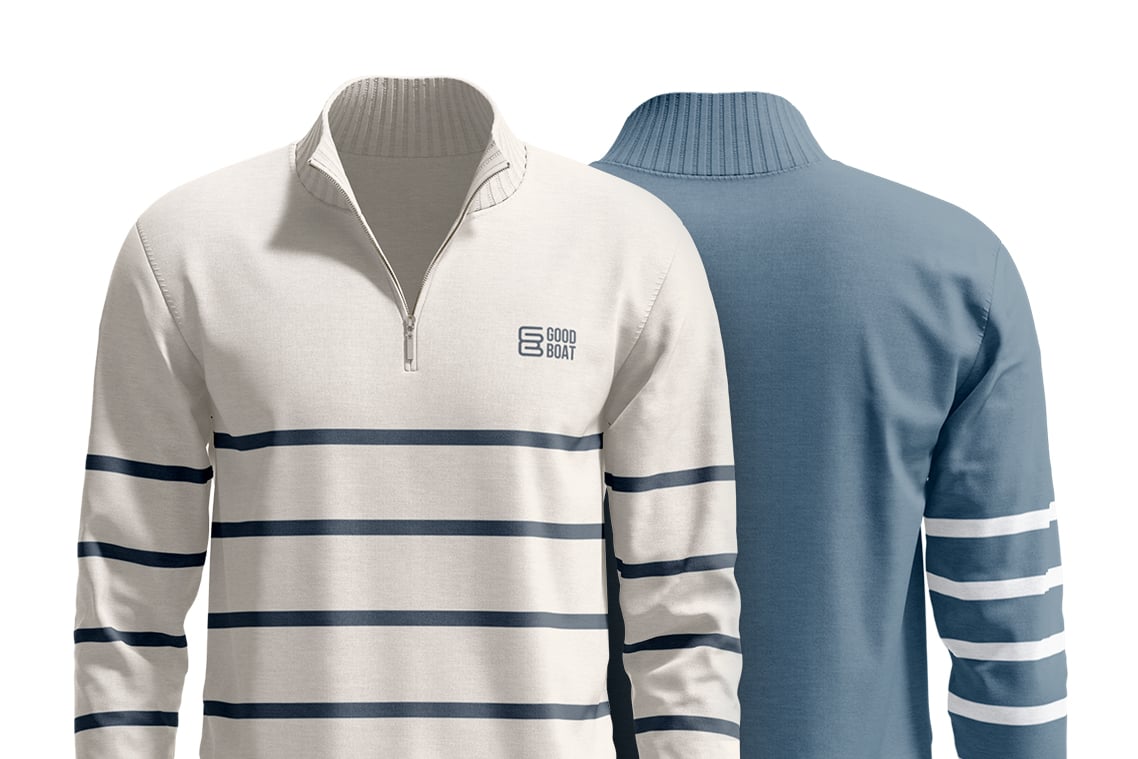Quarter Zip Sweater Animated Mockup