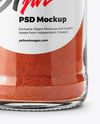 Spice Glass Jar with Sweet Paprika Mockup