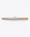 Glossy Wooden Drumsticks Mockup