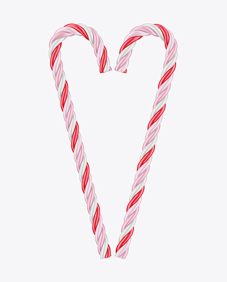 Two Candy Canes Mockup