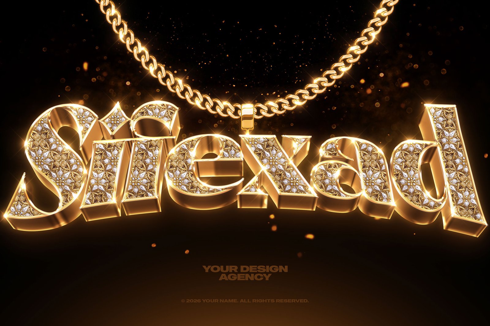 Bling Bling Gold Text Effects Vol. 03