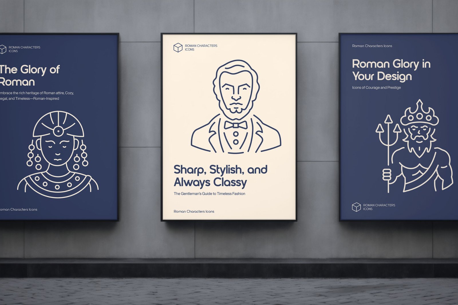 Roman Characters Icons