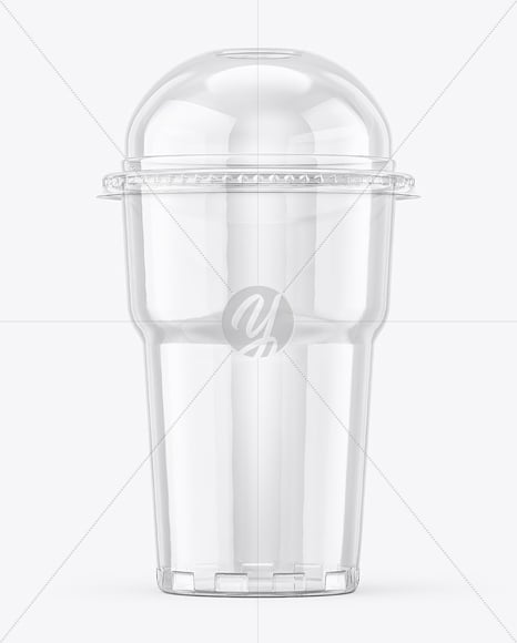 Clear Plastic Cup Mockup