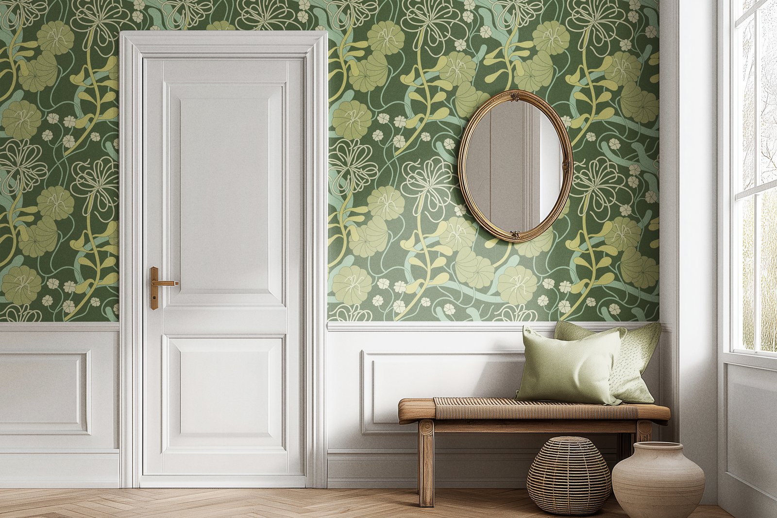 Floral Blossom. Seamless patterns