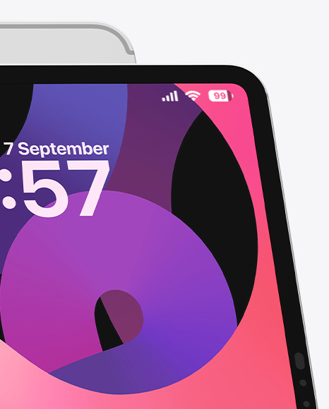 Two iPad Pro Mockup – Front & Back View