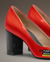 Pair of Block Heel Pumps Mockup
