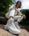 Woman Wearing Hiking Boots Mockup