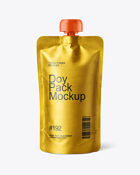 Metallic Doy Pack Mockup