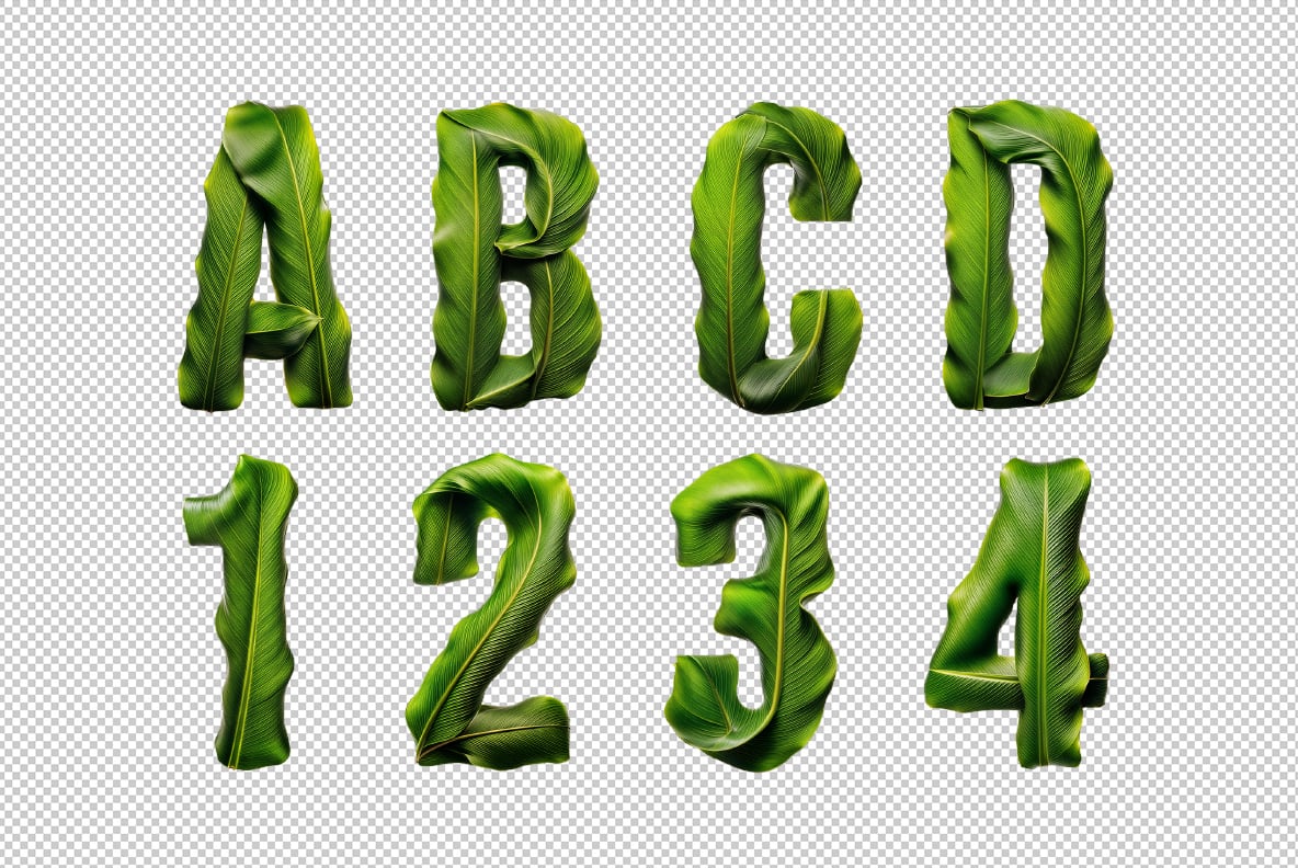 Tropical Leaves Font