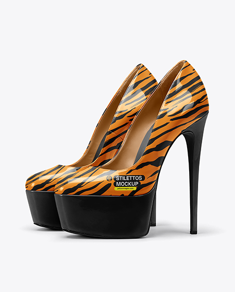 Pair of Stilettos Mockup - Branding identity mockup