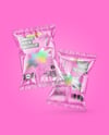 Empty Clear Plastic Snack Bags Mockup