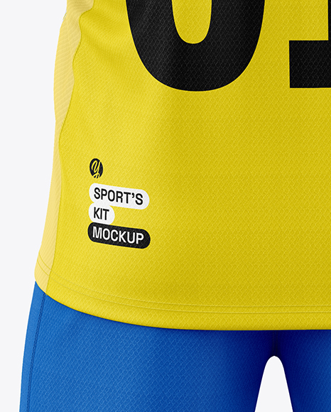 Soccer Kit Mockup - Back View