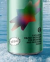 16.9oz Drink Can on Iceberg Mockup