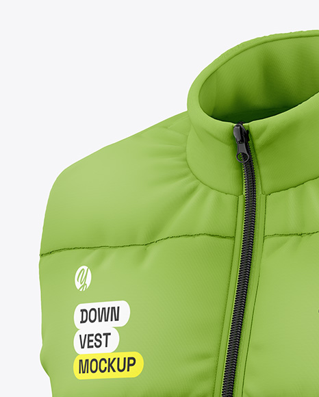 Women's Down Vest Mockup