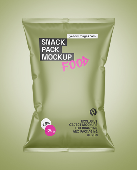 Matte Snack Pack Mockup