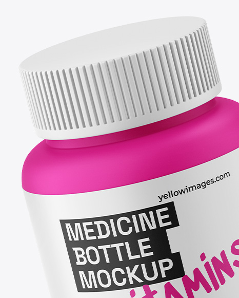 Matte Medicine Bottle Mockup
