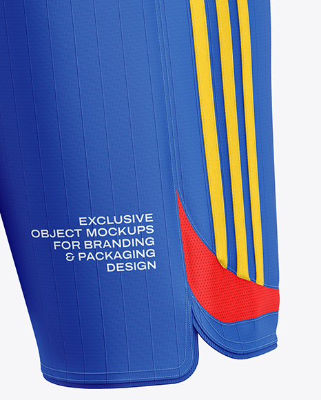 Shorts Mockup – Back Half Side View