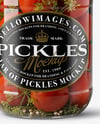 Glass Jar Filled Pickled Tomatoes Mockup